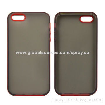 Detachable PC + TPU Cases for iPhone 5S, Various Colors Available